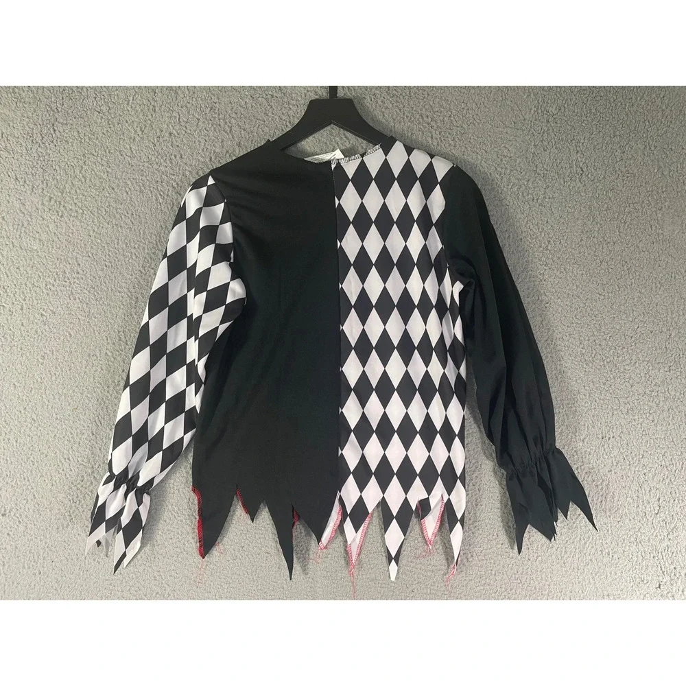 California Costumes Evil Jester Pullover Shirt Kids XL Harlequin Halloween Top